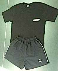 Masa Tenisi Raket İşlemeli Şort - Gri