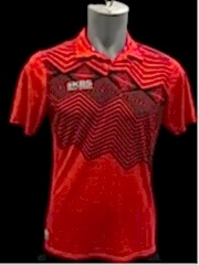 KBS Erkek Polo Yaka Kırmızı Üzeri Siyah Tişört (KBS.ER.P.Y.KSD.M)