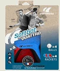 CORNILLEAU SOFTBAT PACK QUATTRO (4 Raket ve 4 tOP)
